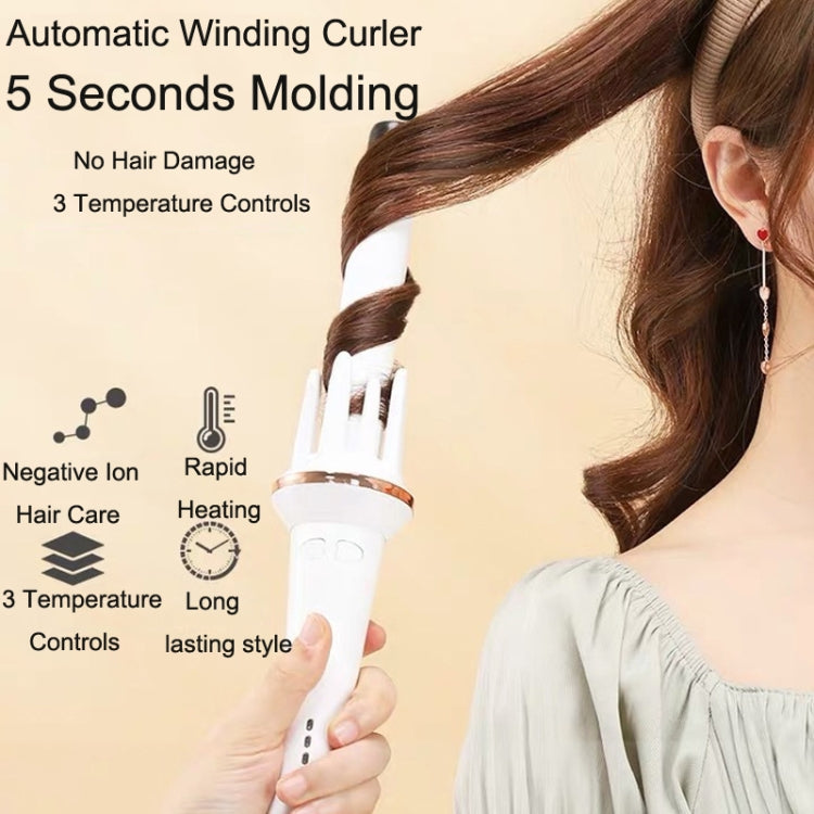 Automatic Curling Iron With Bi-Directional Rotating Ceramic Glaze Coating Hair Care - Shell material: ABS