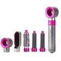 5 In 1 Hot Air Comb Automatic Curling Iron Curling & Straightening Hair Styling Comb Hair Dryer - Anti-scald rubber...