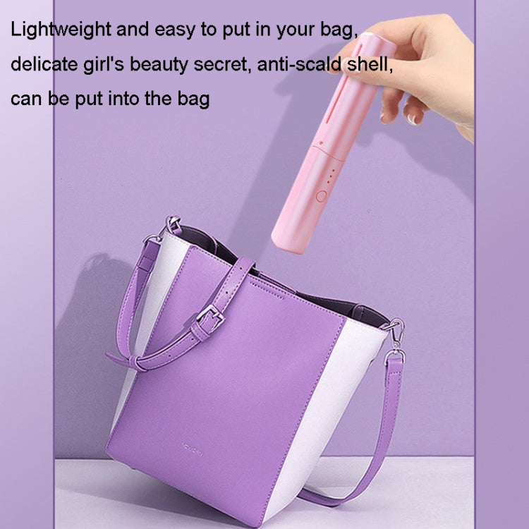 2 In 1 Portable USB Rechargeable Hair Curler Dual Usage Hair Straightening Comb - Rated frequency: 50Hz