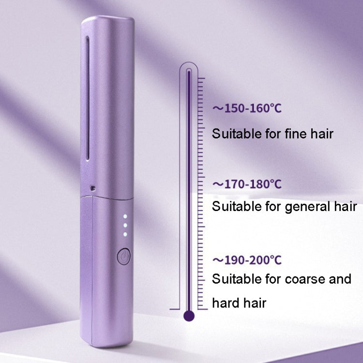 2 In 1 Portable USB Rechargeable Hair Curler Dual Usage Hair Straightening Comb - Rated frequency: 50Hz