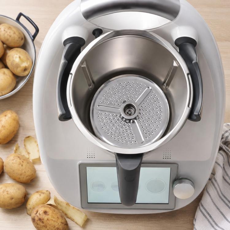 B-Shaped Stainless Steel Grater Plate for Thermomix TM5 & TM6 – Vegetable & Cheese Grater