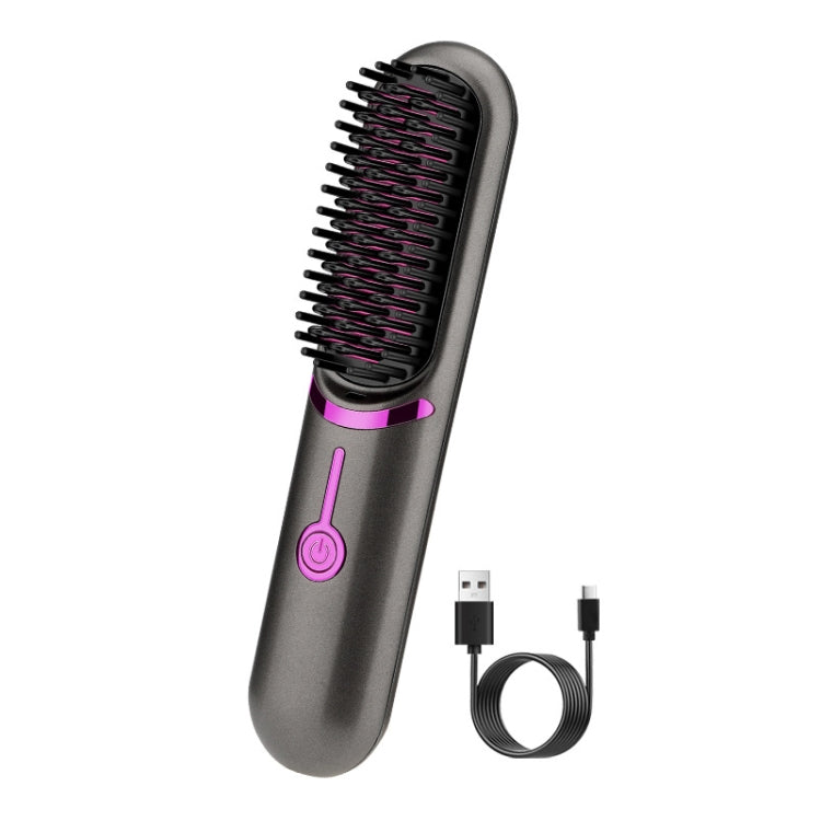 Wireless Hair Straightening Comb USB Charging Curling Iron - Battery: 5V 1-2A 5200mAh
