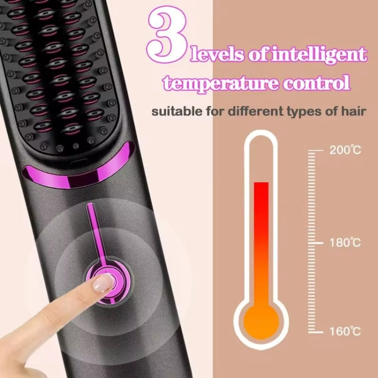 Wireless Hair Straightening Comb USB Charging Curling Iron - Battery: 5V 1-2A 5200mAh