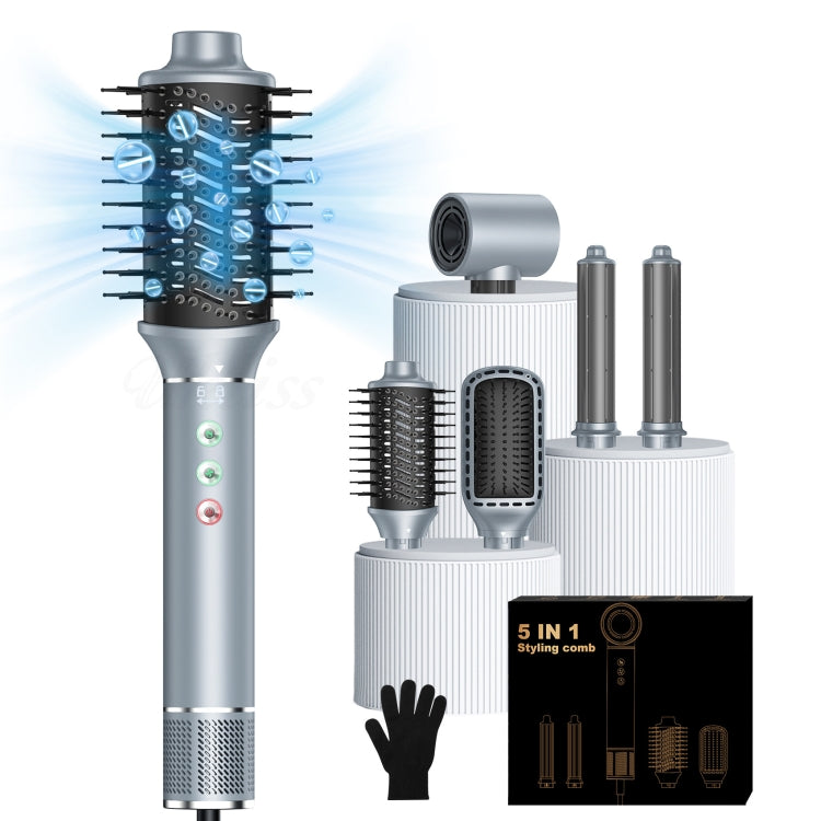 5 in 1 Hot Air Comb Automatic Curling Negative Ion Hair Dryer - Motor type: brushless motor