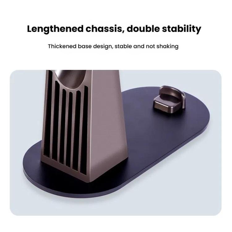 For Dyson Airstrait Straightener HT01 Desktop Vertical Stand with Charger Storage Compartment - compatible with Dyson