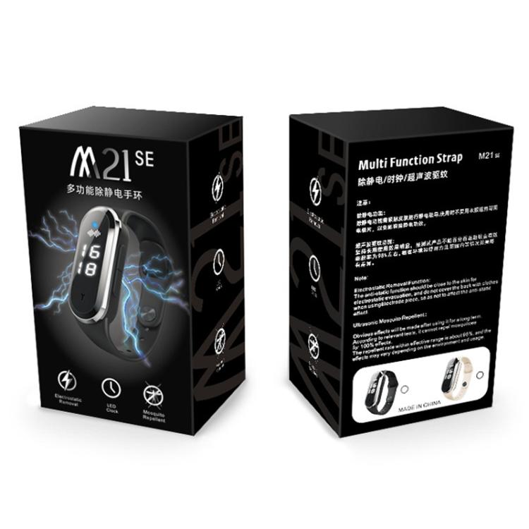 3-in-1 Anti-Static Bracelet Watch – Ultrasonic Mosquito Repellent, Digital Clock, 130Hr Battery