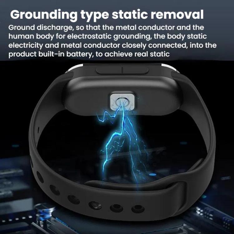 3-in-1 Anti-Static Bracelet Watch – Ultrasonic Mosquito Repellent, Digital Clock, 130Hr Battery