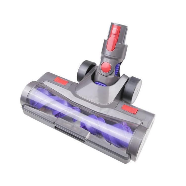 Dyson double roller brush head with LED light showing anti-tangle spiral design for V7 V8 V10 V11 V15 vacuum cleaners

