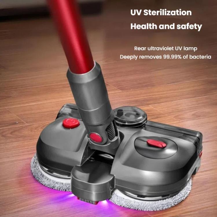 4-in-1 UV-C Sterilizer Electric Mop Head for Dyson V7 V8 V10 V11 | 300ml Tank + LED + Rotating Pads