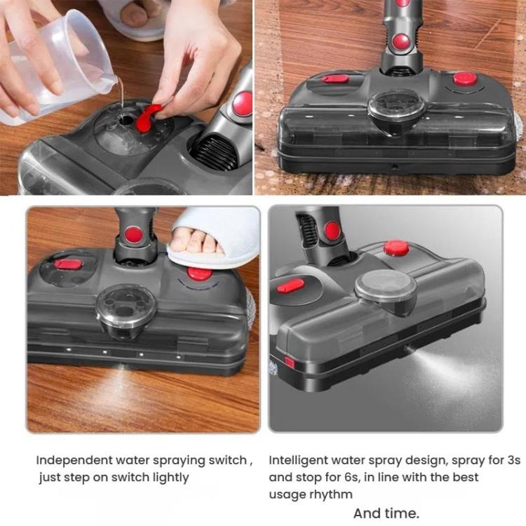 4-in-1 UV-C Sterilizer Electric Mop Head for Dyson V7 V8 V10 V11 | 300ml Tank + LED + Rotating Pads