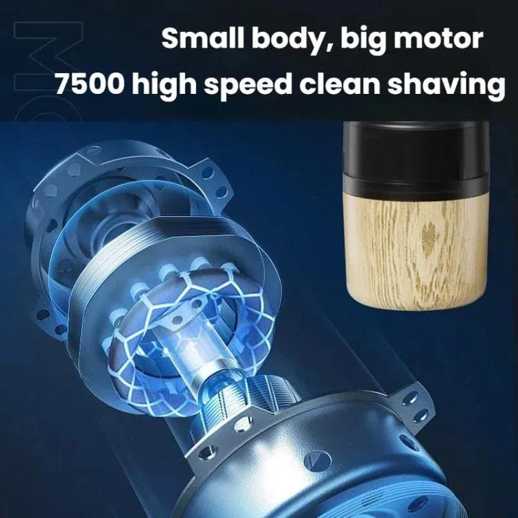 Wood Grain Electric Shaver Rechargeable Men Shaver product image