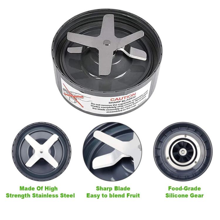Extractor Blade For NutriBullet 900W & 600W – Stainless Steel with Silicone Gear product image