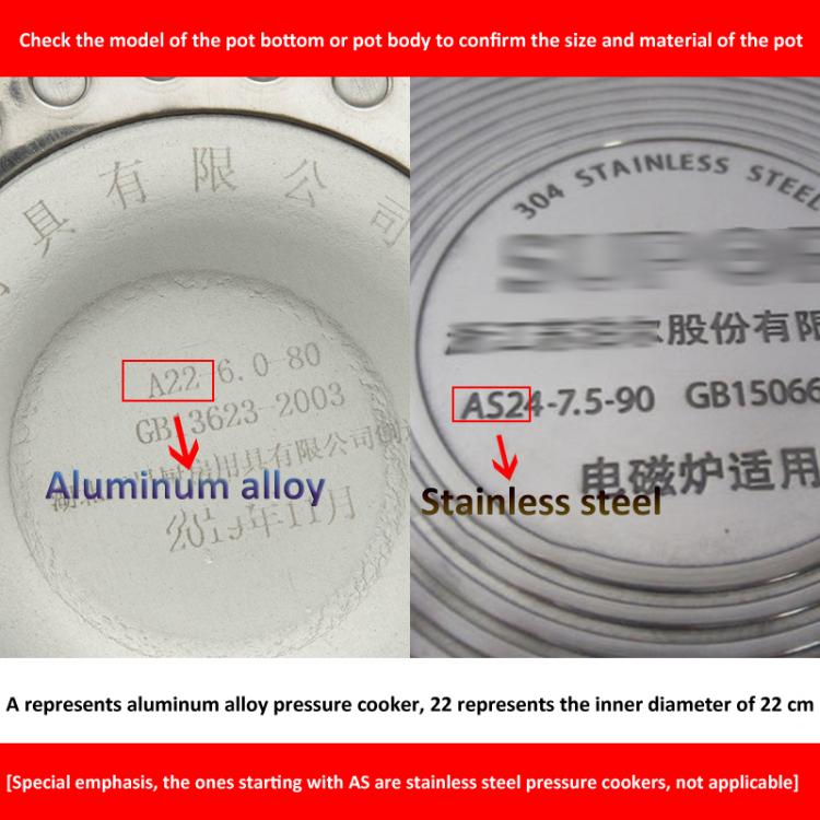 Silicone Sealing Ring & Gasket for Aluminum Pressure Cookers – 16cm to 46cm