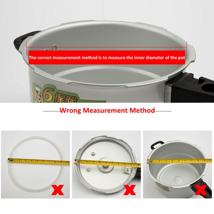 Silicone Sealing Ring & Gasket for Aluminum Pressure Cookers – 16cm to 46cm