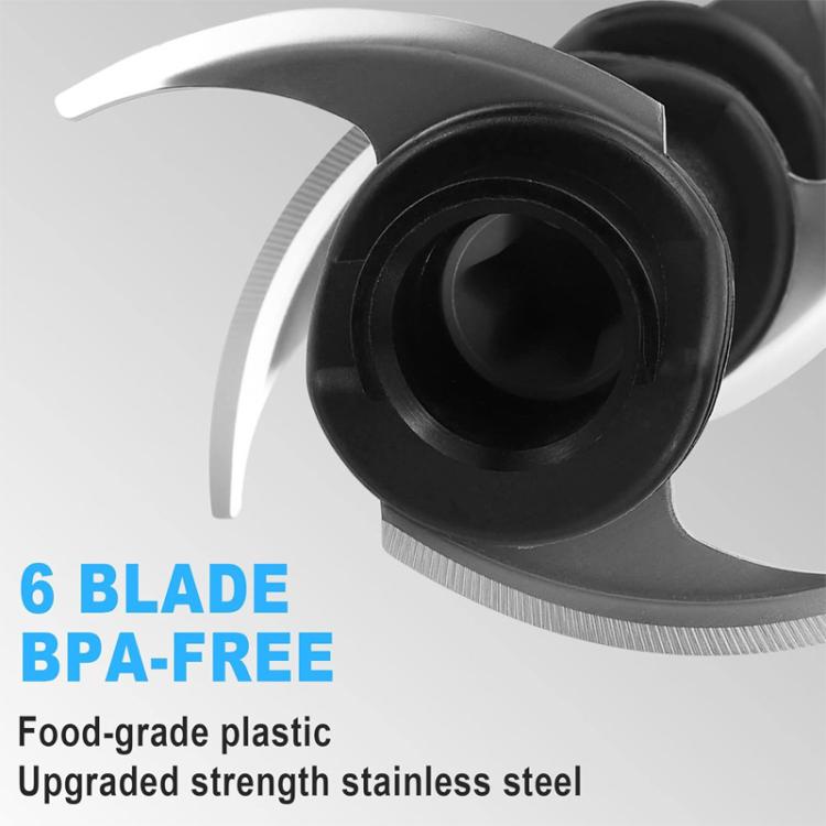 Replacement 6-Blade, For Ninja Blender 72 Oz Pitcher BL500 BL660 BL700 BL740 NJ600C