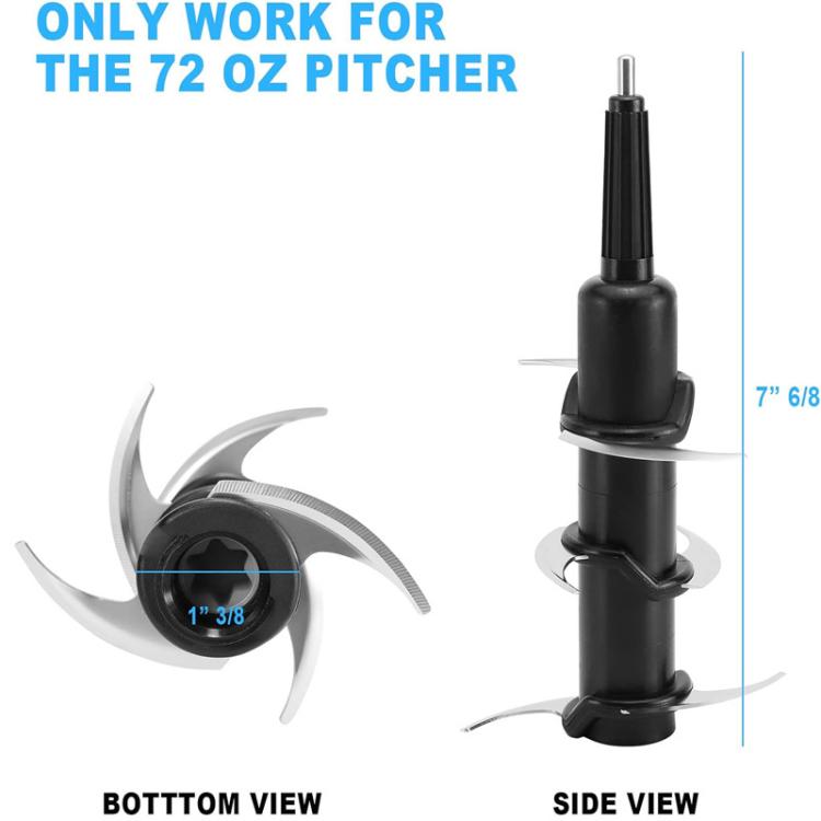 Replacement 6-Blade, For Ninja Blender 72 Oz Pitcher BL500 BL660 BL700 BL740 NJ600C