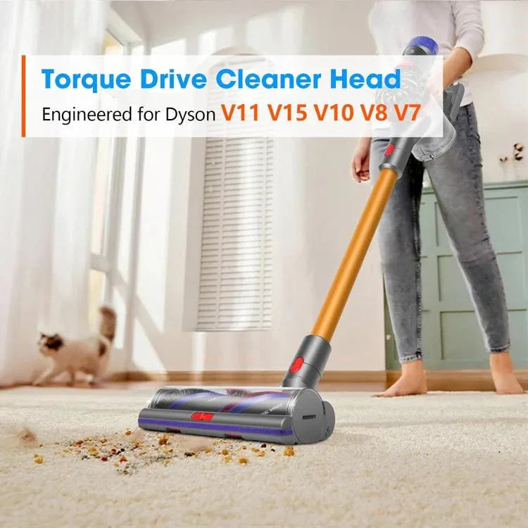 100W High-Torque Brush Head for Dyson V7 / V8 / V10 / V11 / V15 – Adjustable Suction, 3 Modes product image