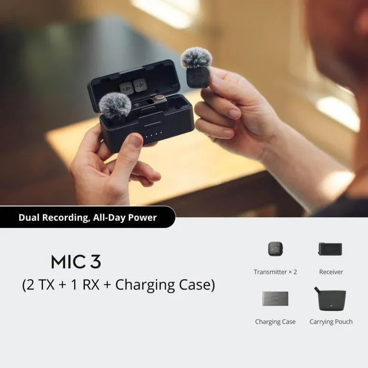 DJI Mic 3 Original Wireless Microphone – 1 Transmitter + 1 Receiver product image