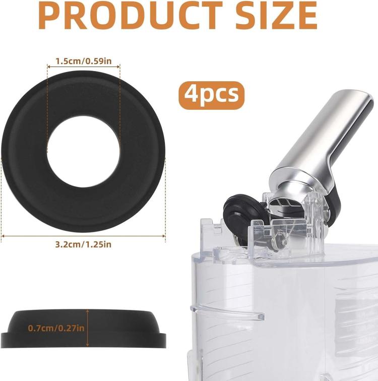 4pcs /Set Smoothie Maker Nozzle Silicone Replacement Plugs, For Ninja FS301/FS301C