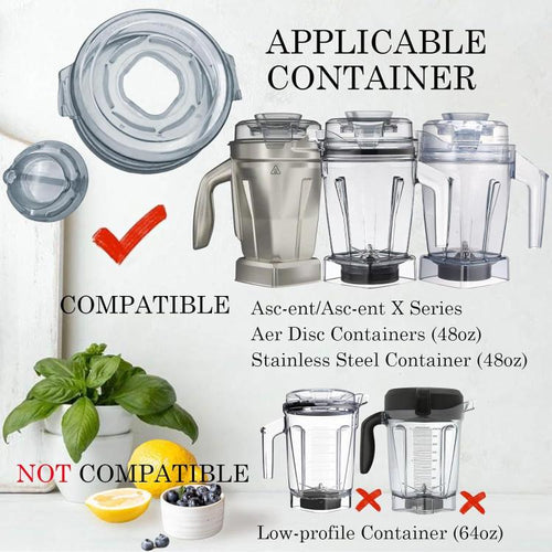 Blender Lid with Plug for Vitamix Ascent A & X Series | PartsWorld