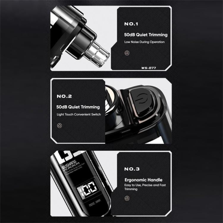 USB-C Rechargeable Nose Hair Trimmer – Painless & Quiet