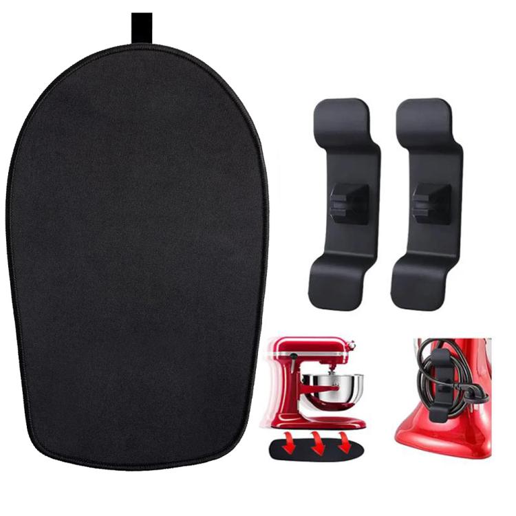 Kitchen Blender Rubber Non-Slip Mat - The oval-shaped blender mat features a