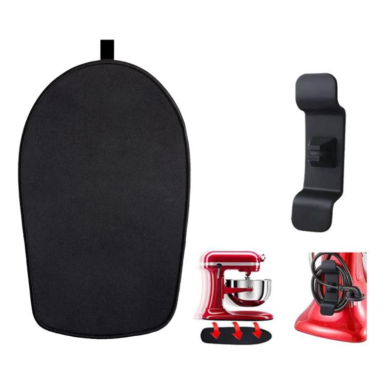 Kitchen Blender Rubber Non-Slip Mat - The oval-shaped blender mat features a