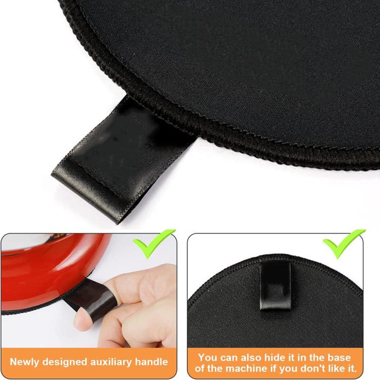 Kitchen Blender Rubber Non-Slip Mat - The oval-shaped blender mat features a
