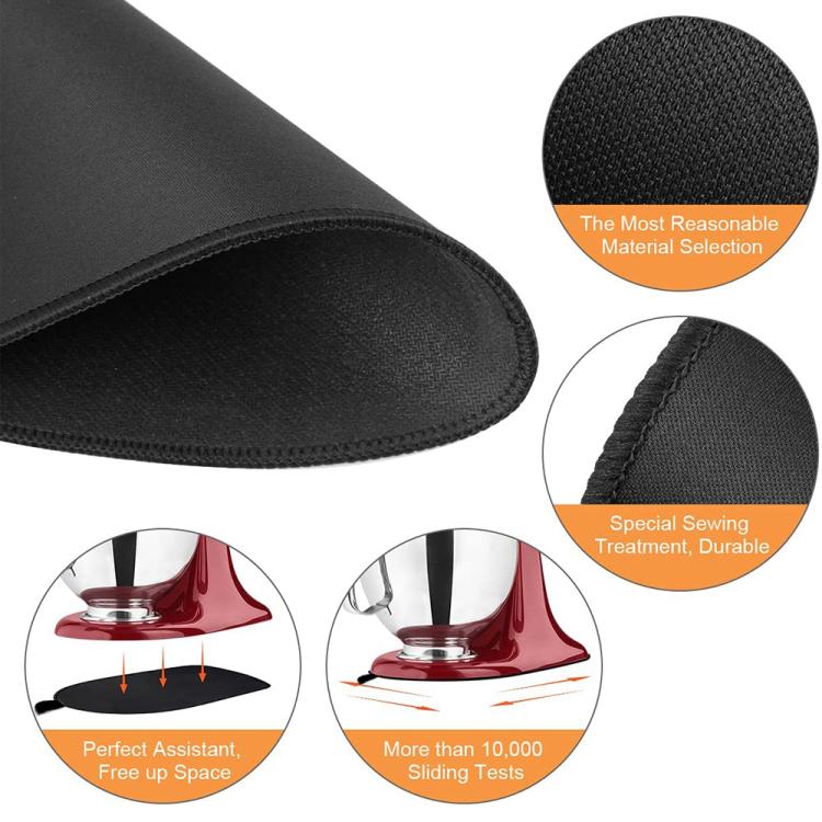 Kitchen Blender Rubber Non-Slip Mat - The oval-shaped blender mat features a