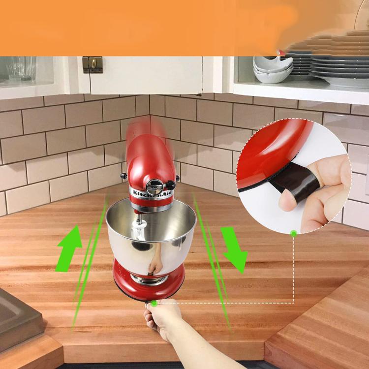Kitchen Blender Rubber Non-Slip Mat - The oval-shaped blender mat features a