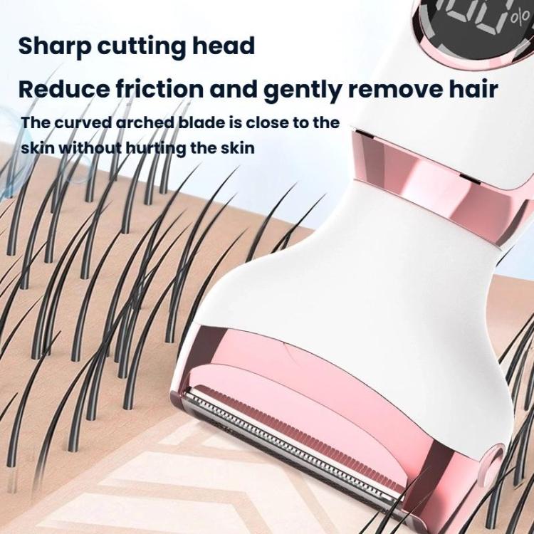 7 In 1 Rechargeable Digital Display Hair Removal Kit Underarm Intimate Area Shaver Unisex Full-Body Epilator - Type-C...