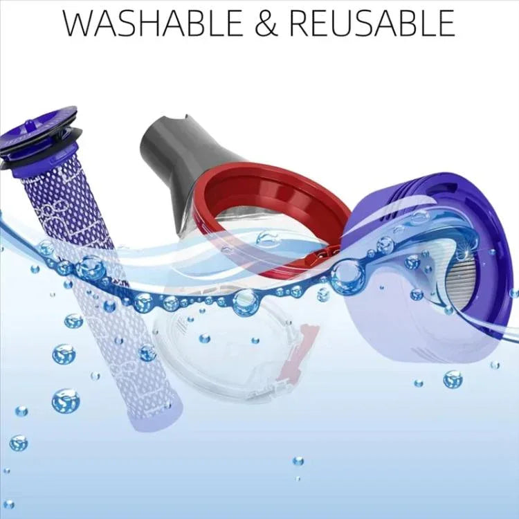 Kit For Dyson V7 V8 SV10 SV11 – Dust Bin + Pre-Filter + Post HEPA Filter product image