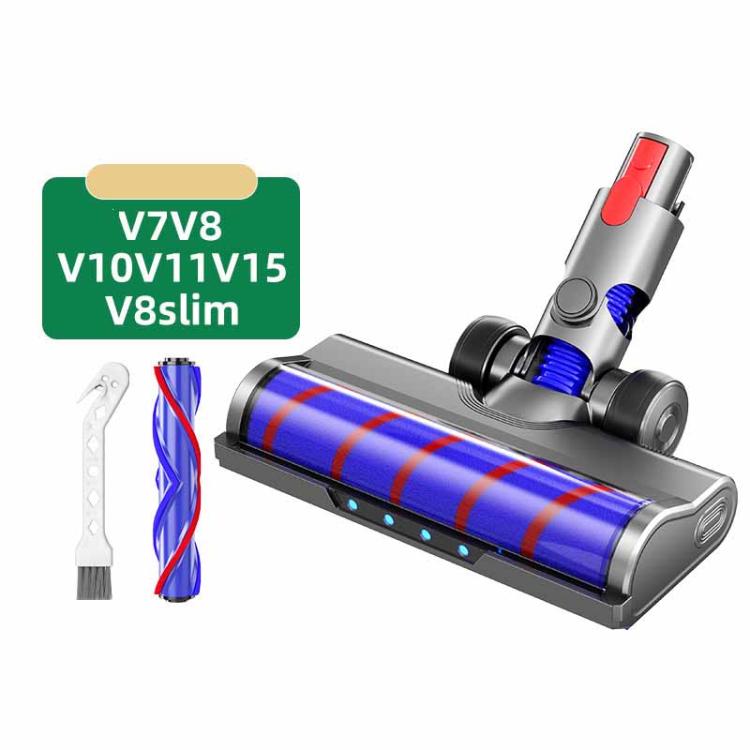For Dyson, Soft Roller and Direct-Drive Brush Head Combo with LED