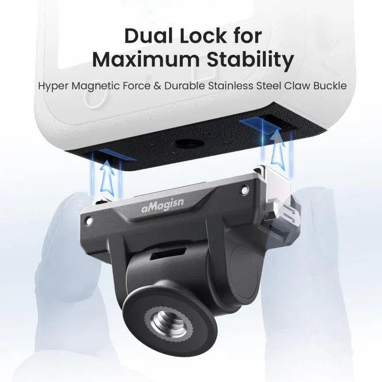 AMagisn Adjustable Quick-Release Adapter for DJI Osmo 360 / Action 5 Pro / 4 / 3 – 4-Level Perspective Switch product image