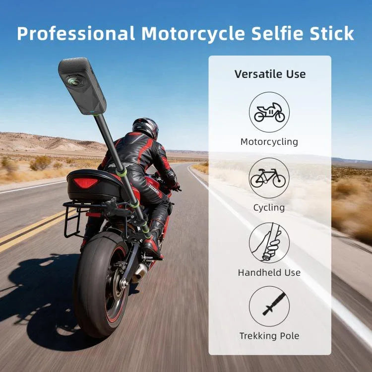 ProRide 360 Motorcycle Action Camera Selfie Stick product image