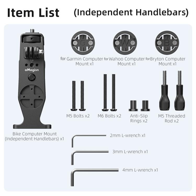 Action Camera & Cycling Computer Mount – BR01 / BR02 Handlebar Bracket product image