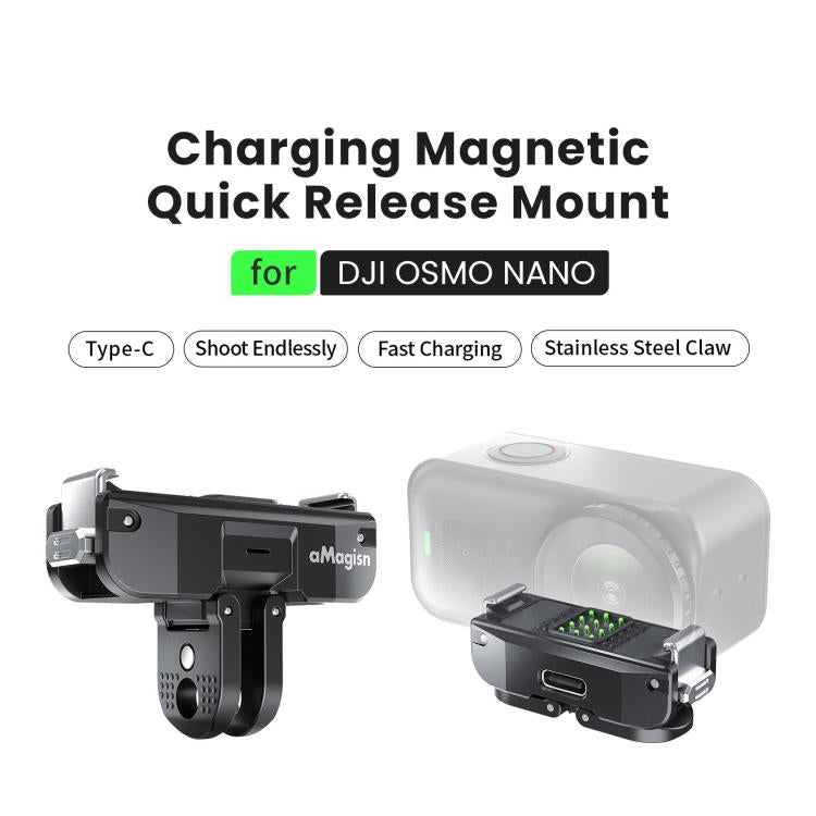 aMagisn TN02 Rechargeable Magnetic Quick-Release Base for DJI Osmo Nano