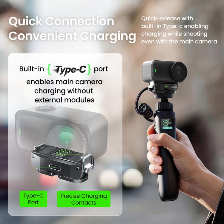 aMagisn TN02 Rechargeable Magnetic Quick-Release Base for DJI Osmo Nano