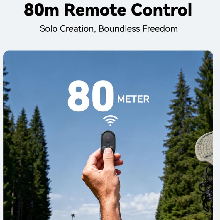 Bluetooth Selfie Stick Tripod – GoPro & DJI Action Compatible, 80M Remote - TELESIN 3-in-1