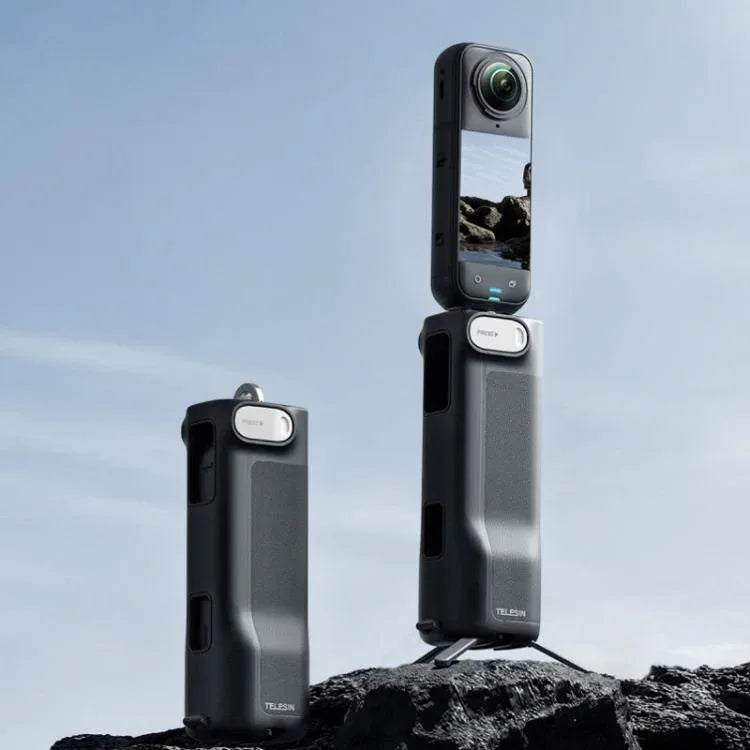 Foldable Utility Grip Shooting Handle with Built-in Tripod, For Insta360 X5/X4 TELESIN product image
