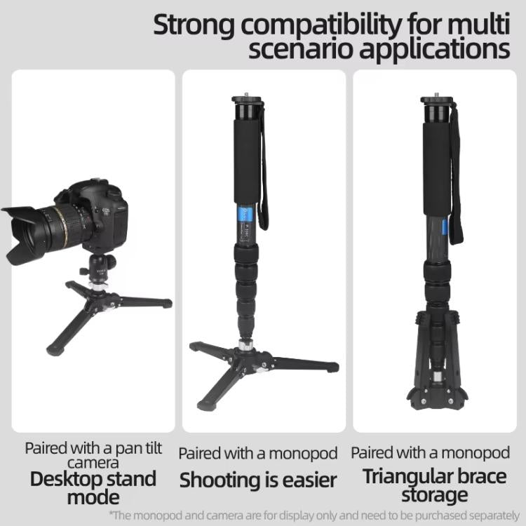BEXIN ST-1 Portable Monopod Base – Foldable Tripod Support Stand with Ball Head & 3/8" Mount product image