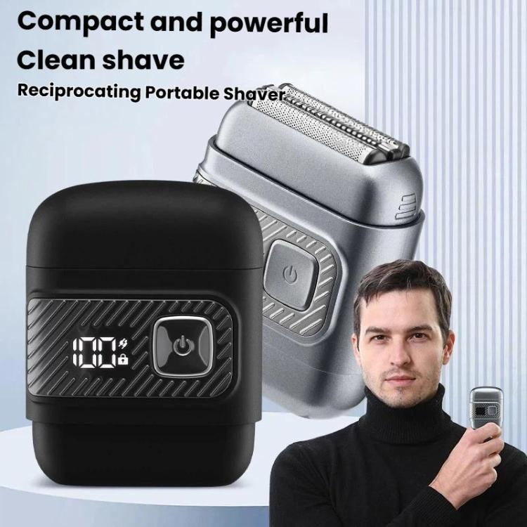 KS-8800 3 Blade Heads Reciprocating Electric Shaver With LCD Display IPX6 Waterproof Razor - Double-sided magnetic knife...