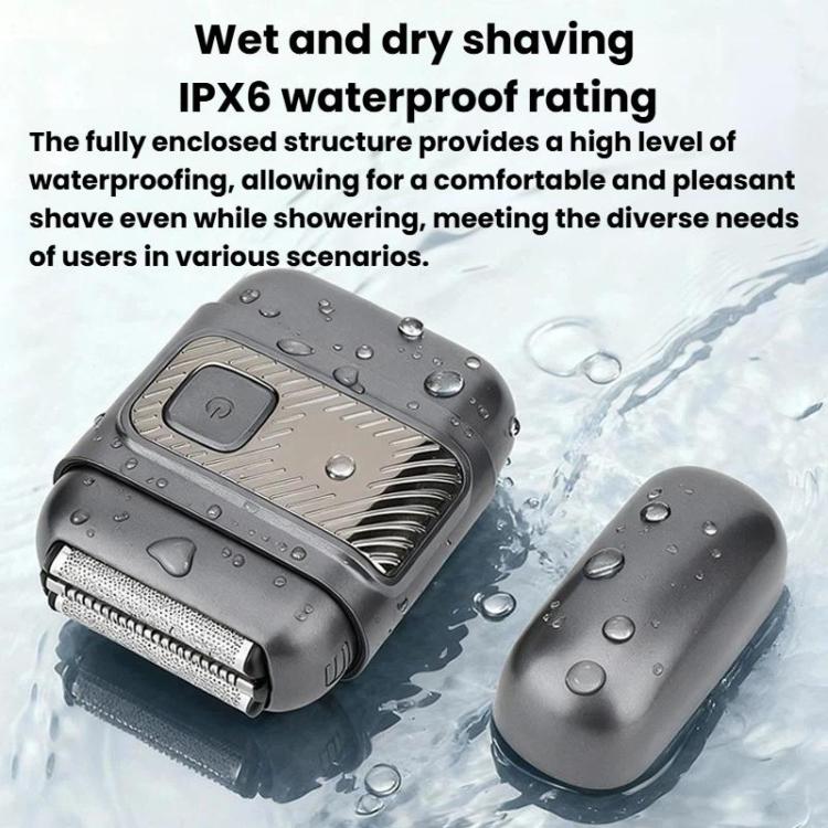 KS-8800 3 Blade Heads Reciprocating Electric Shaver With LCD Display IPX6 Waterproof Razor - Double-sided magnetic knife...