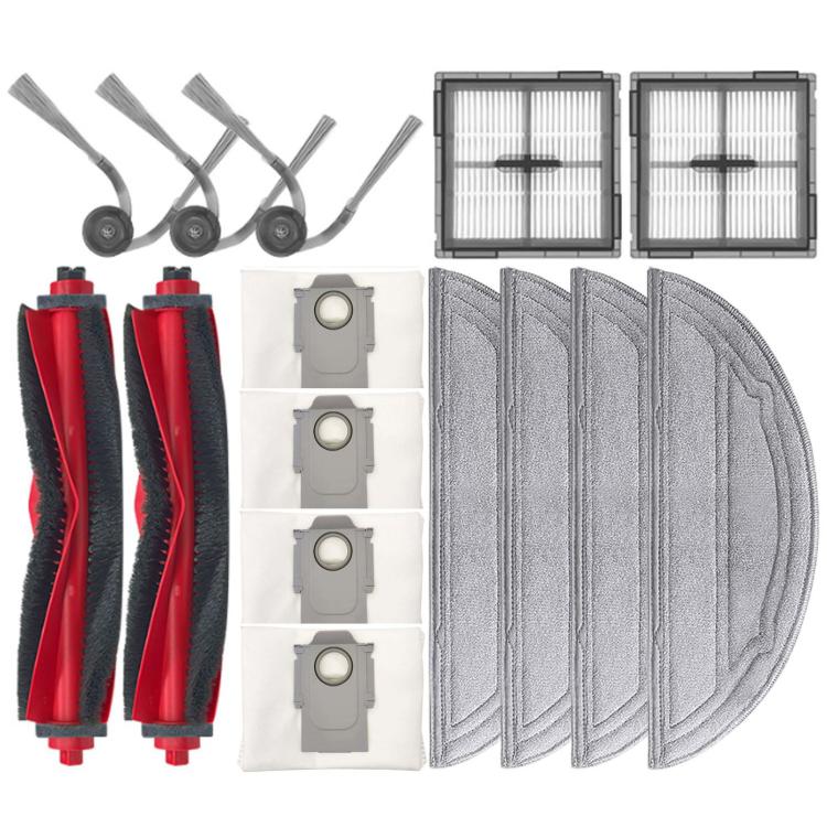 Replacement Parts Kit for Roborock Q10 S5 & Q10 S5+ – Main Brush, Side Brush, HEPA Filter, Mop Pad & Dust Bag – 15 In 1 Set | PartsWorld
