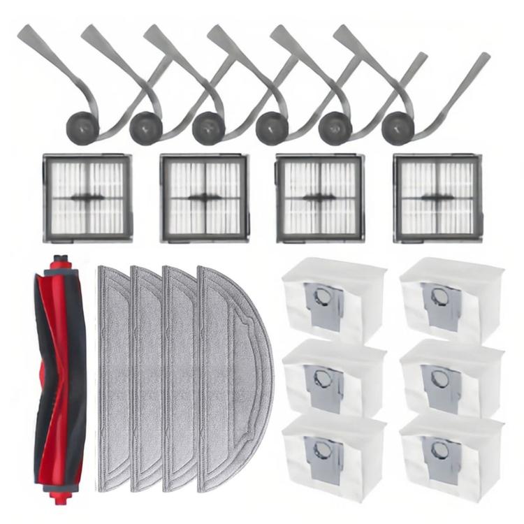 Replacement Parts Kit for Roborock Q10 S5 & Q10 S5+ – Main Brush, Side Brush, HEPA Filter, Mop Pad & Dust Bag – 21 In 1 Set | PartsWorld