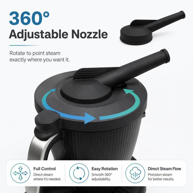 For Thermomix TM7 Silicone Steam Diverter Rotatable Steam Release Pipe, Silicone Steam Diverter | PartsWorld