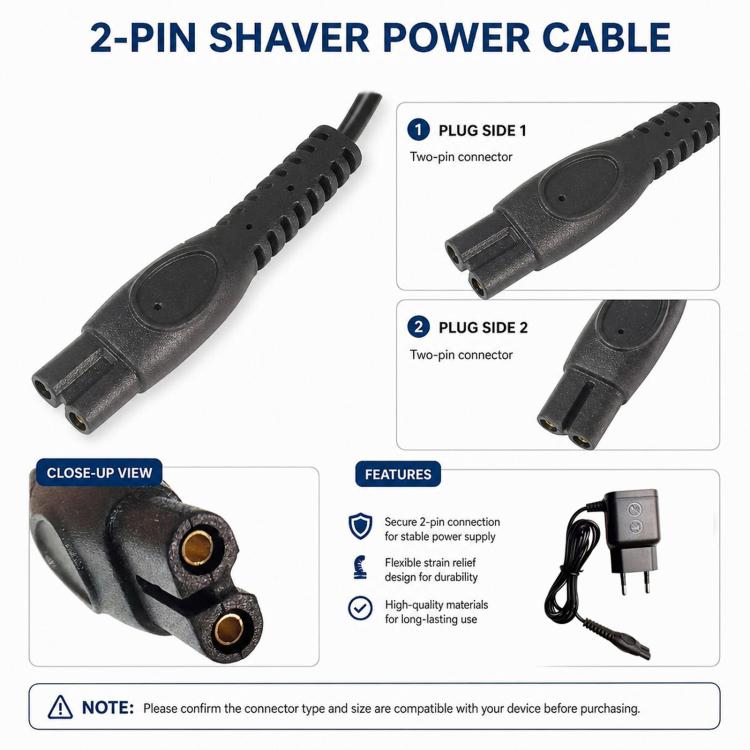 Replacement Charger for Philips Shaver X5000 S1113 S2313 PQ888 PQ889 – 5V DC Power Adapter (HQ5308)