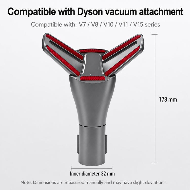 Mattress Tool Attachment For Dyson V15 / V11 / V10 / V8 / V7 Vacuum Cleaners 30 Degree Adjustable Angle Bed Dusting Brush, Single Attachment, Hose+Attachment | PartsWorld