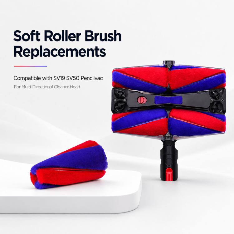 For Dyson SV50 Pencilvac Multi-Directional Cleaner Head Soft Roller Brush Replacements, Soft Roller Brush – Soft Roller Brush | PartsWorld