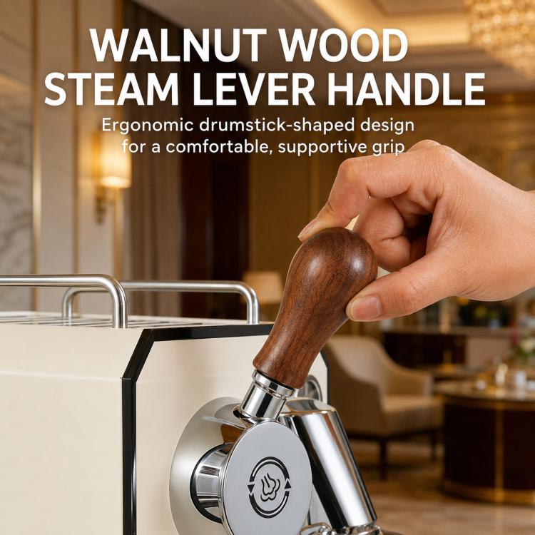Compatible Walnut Wood Modification Accessories for Gemilai 3006/3145/3145B Espresso Machine